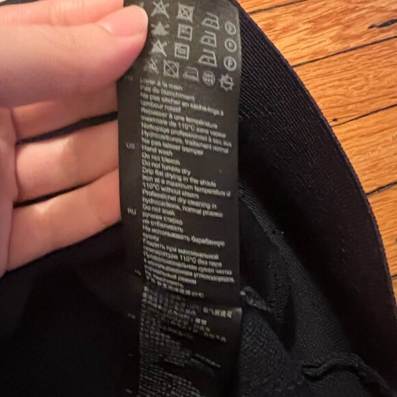 Sandro Navy Blue Patterned Knit Zip-Up Mini Dress - Picture 13 of 13